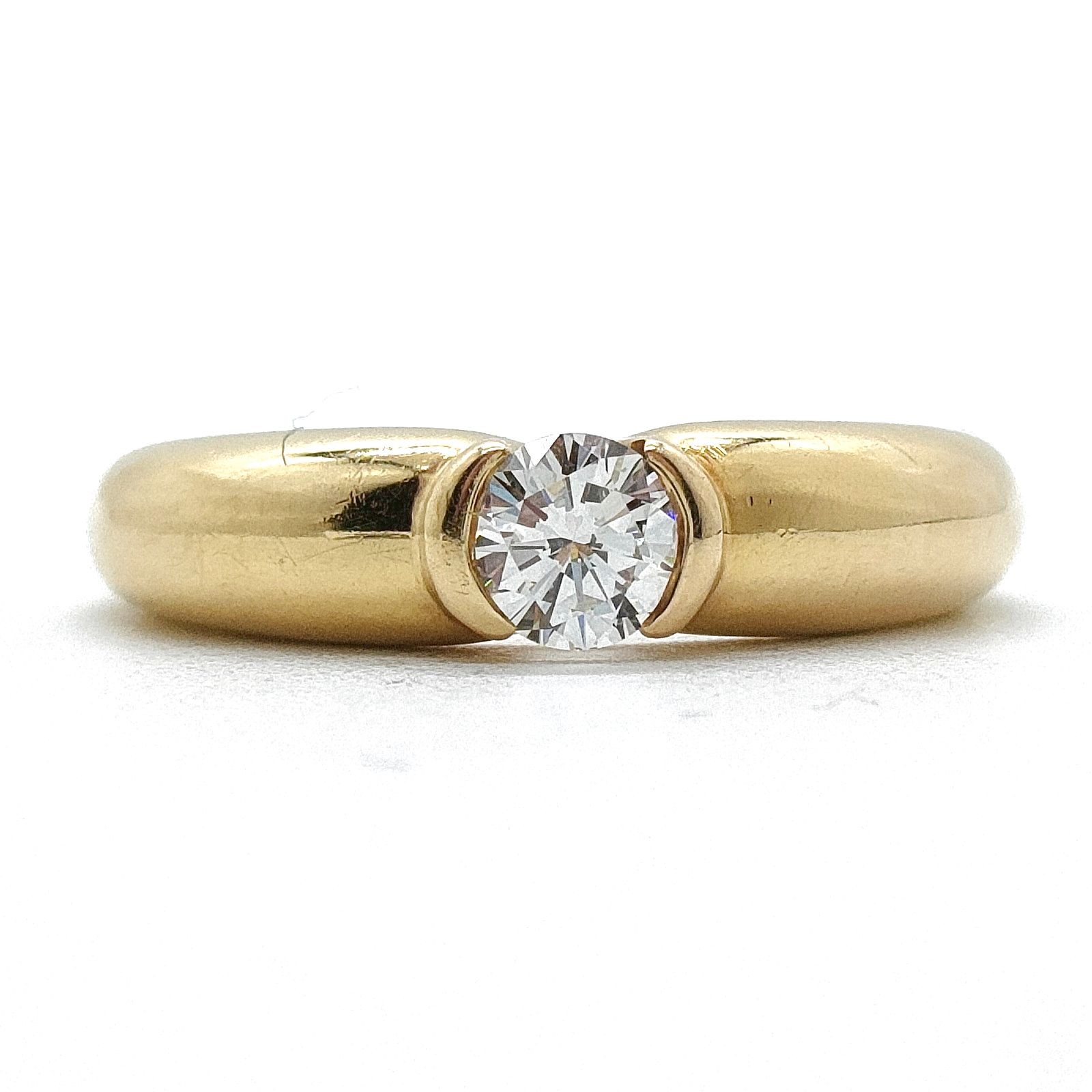 Cartier Ring Ellipse Natural Diamond 0.3ct Gold 4744505