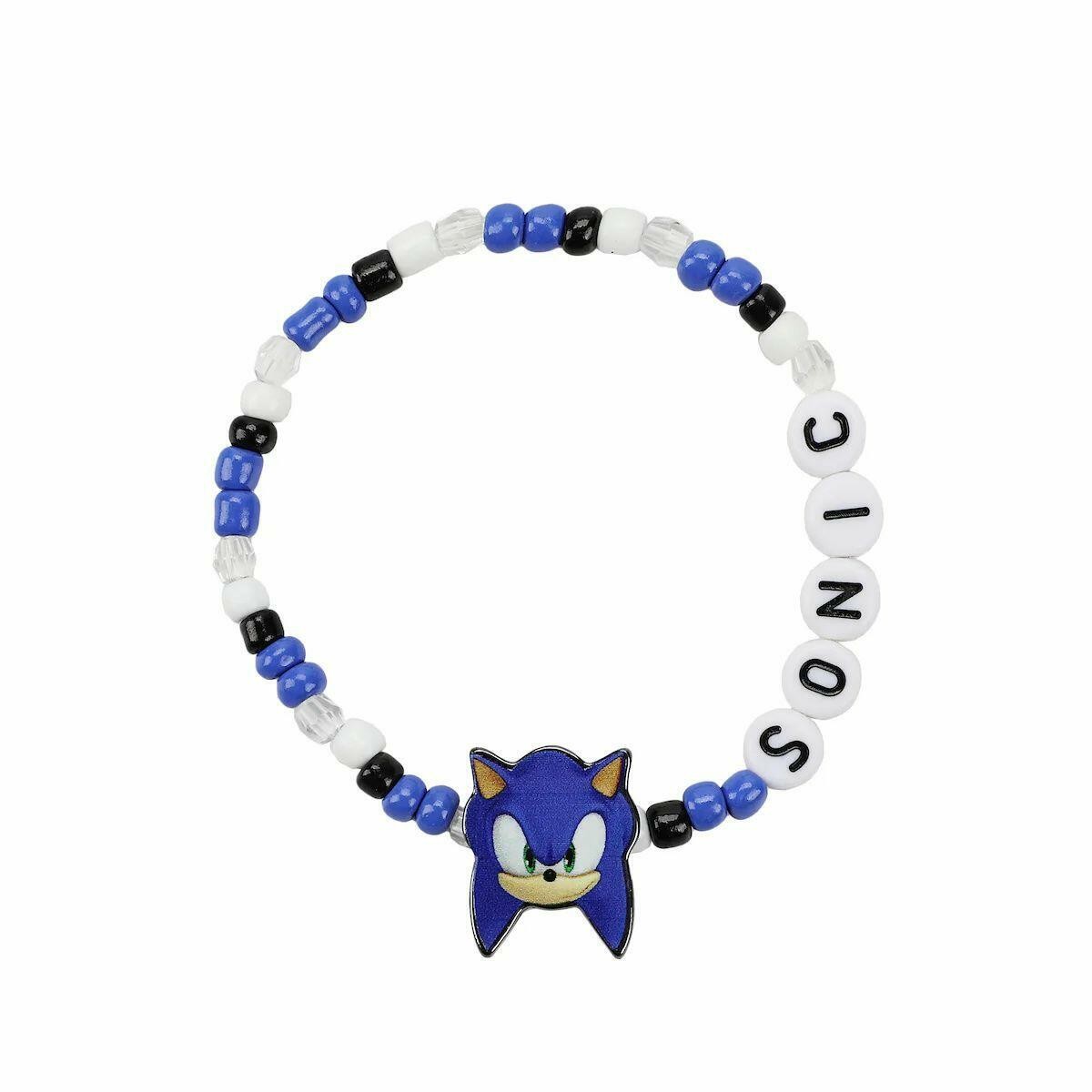 Sonic The Hedgehog Characters Stretchy Beaded Bracelet Set