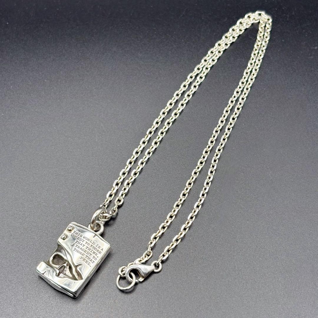Message Skull Pendant Silver Necklace Not specified