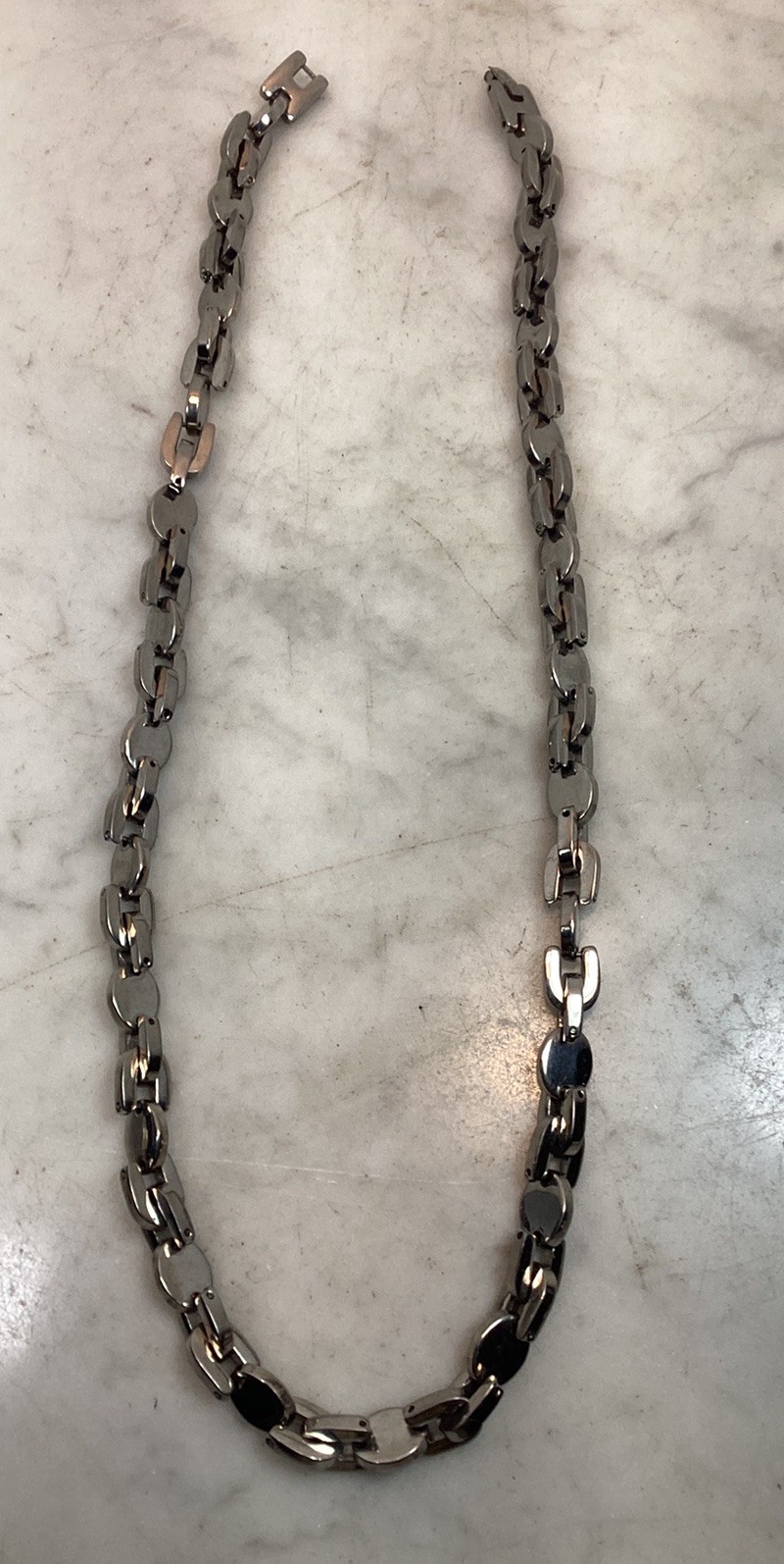 DOLCE & GABBANA D&G Stainless Link Chain Necklace 21.5” Long