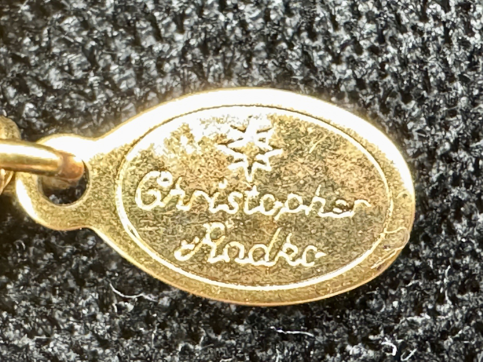 Christopher RADKO Christmas Charms Gold Tone Bracelet 6.5”Holiday Multicolor