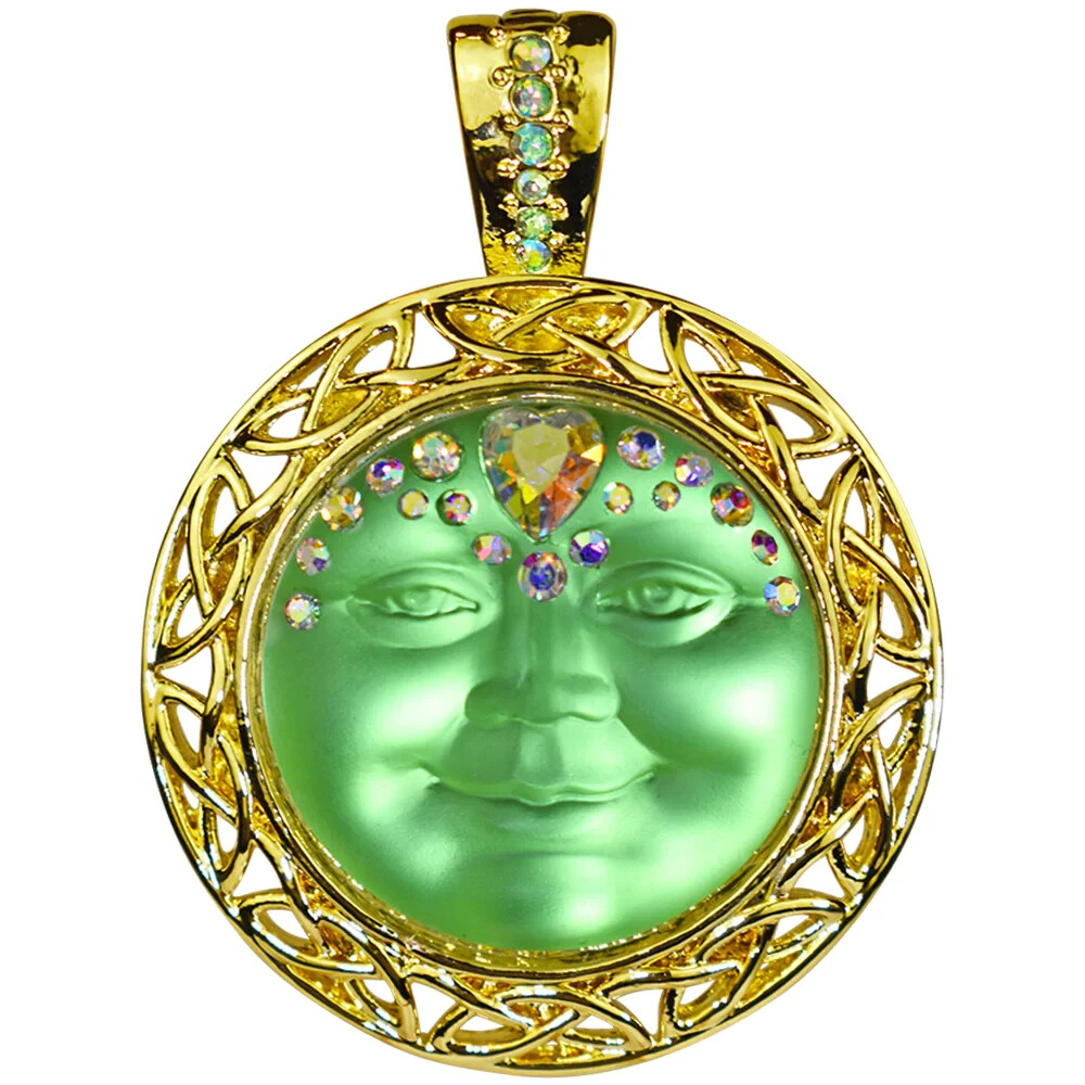 Kirks Folly Celtic Knot 25mm Sweetheart Seaview Moon Foldover Magnetic Pendant