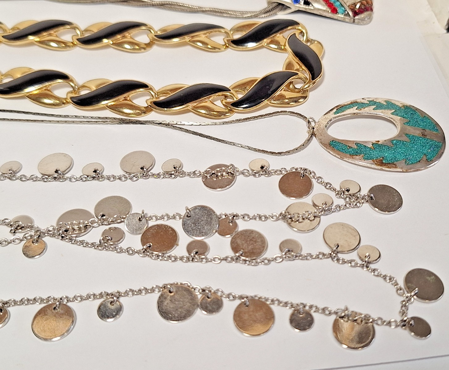 Lot of 5 Branded, Unbranded Fashion Necklaces & 1 With Sterling Silver Pendant