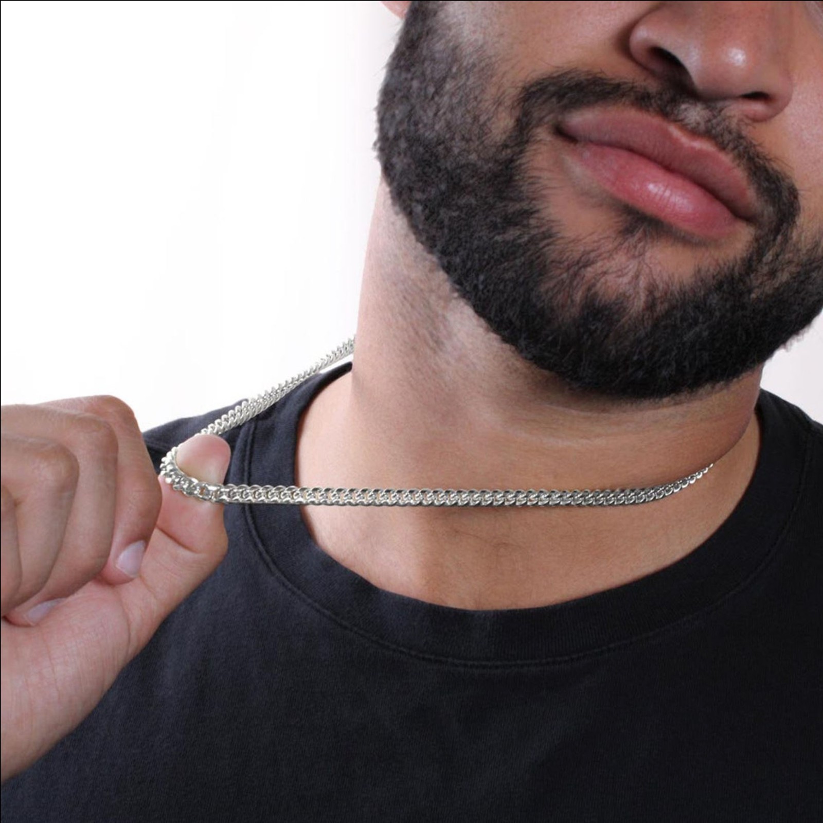 To My Son from Mom Necklace Cuban Link Chain, Mother and Son Encourage Bday Gift