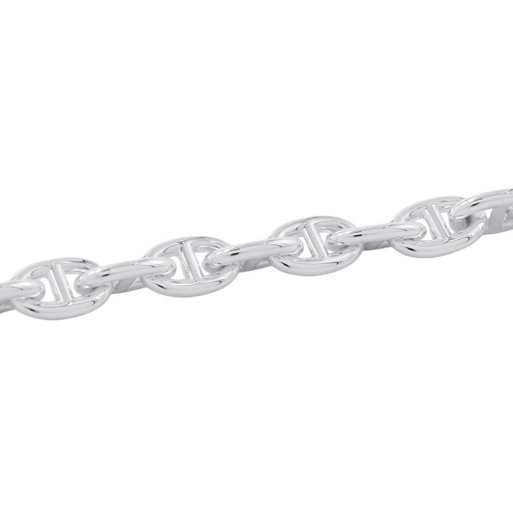 Hermes Chène Dunkle Silver Bracelet W14.2mm x H8.6mm Length 6.5in, 13cm circumfe