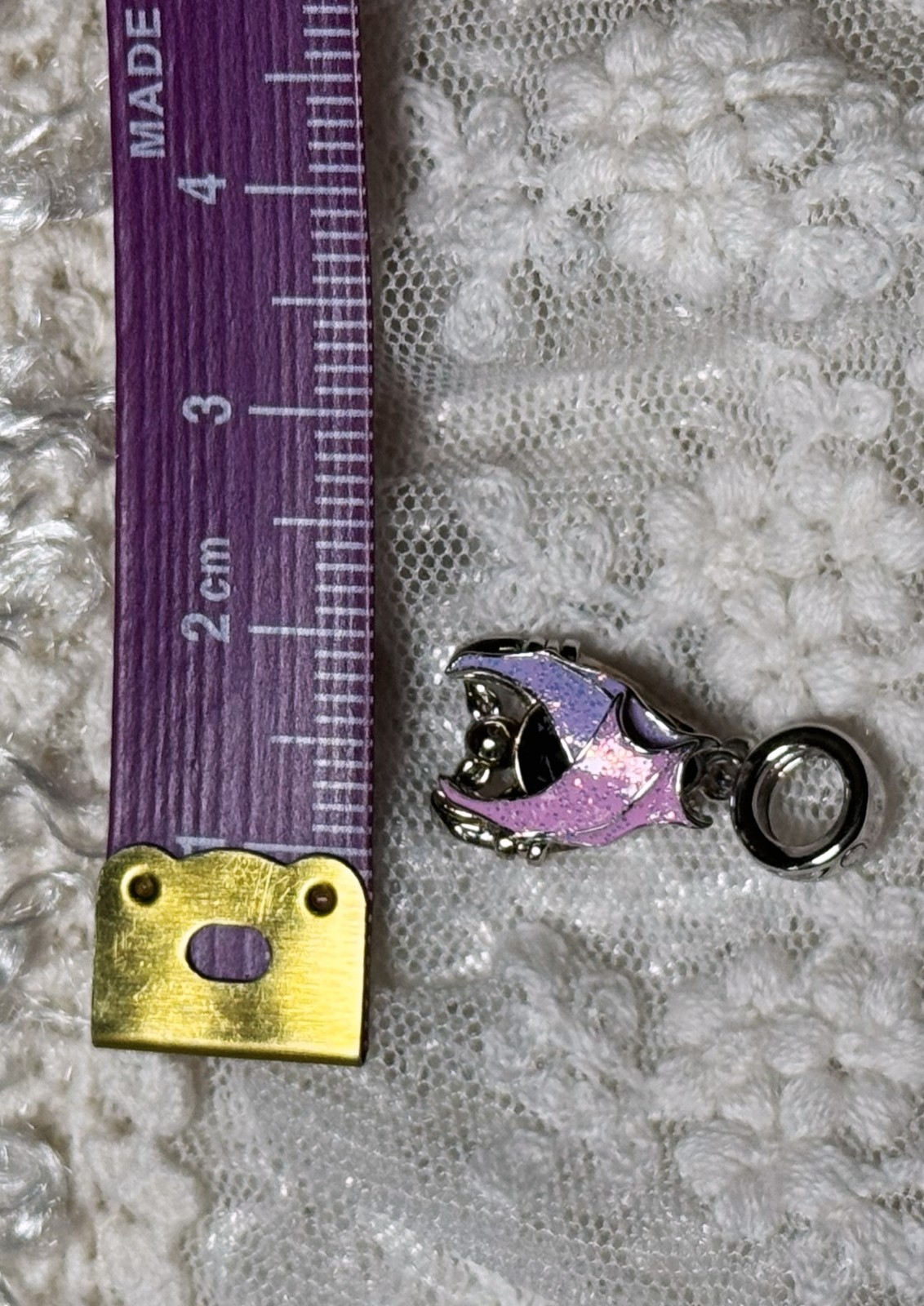 Gnoce Magical Vampire Bat Halloween Dangle Openable Charm Sterling Silver S925