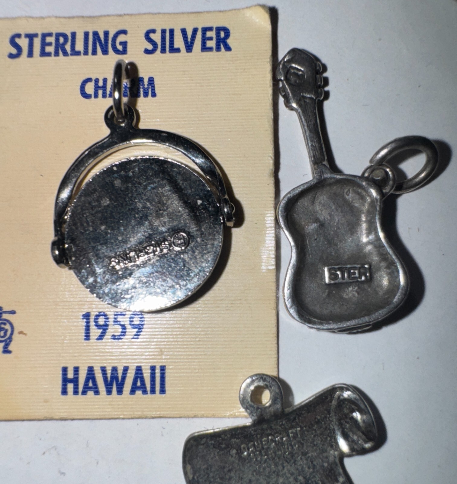 Sterling Silver & Fashion Pendants Charms Hawaii Scottie Guitar & More SS-900
