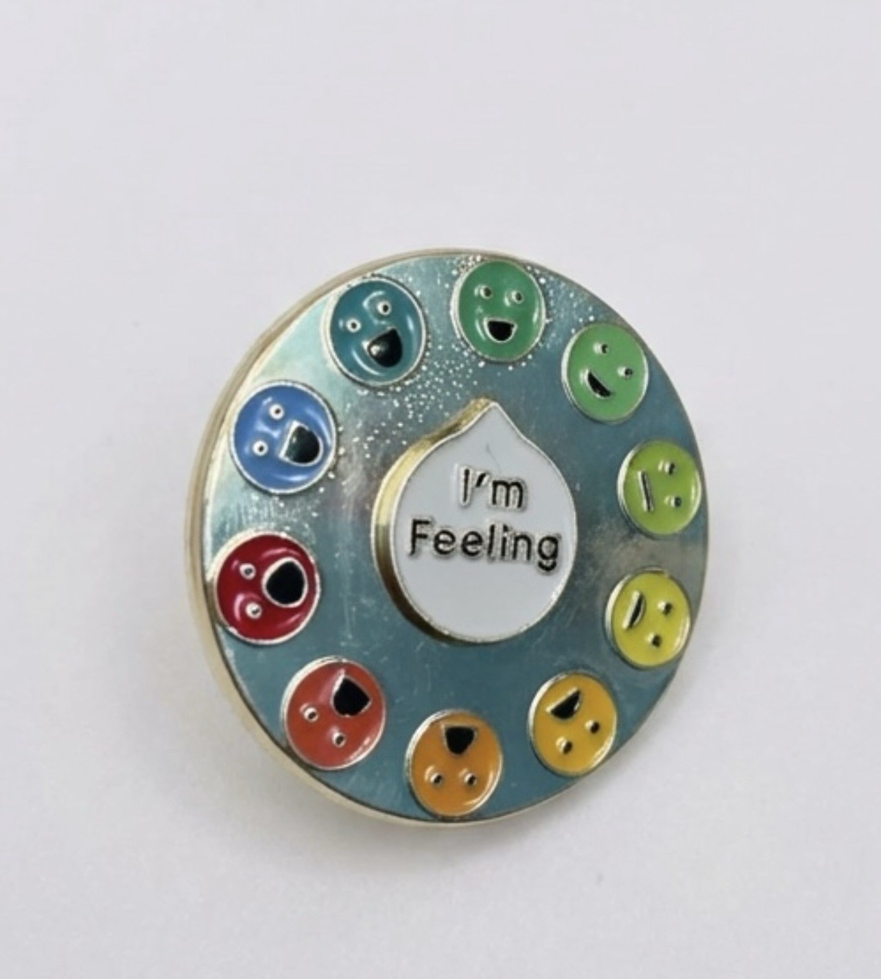 I’m Feeling Enamel Brooch Pin My Social Battery Funny Lapel Pin Jewelry Anxiety