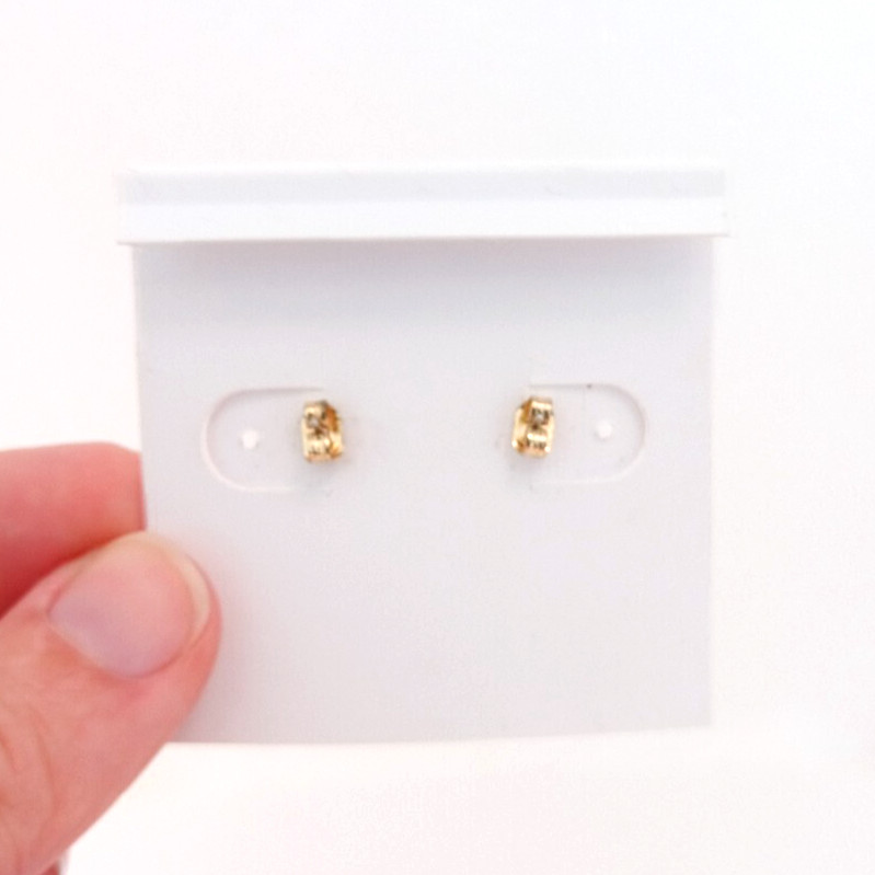 Gold Tone Rhinestone High Heels Dangle Earrings Pierced JULES SMITH