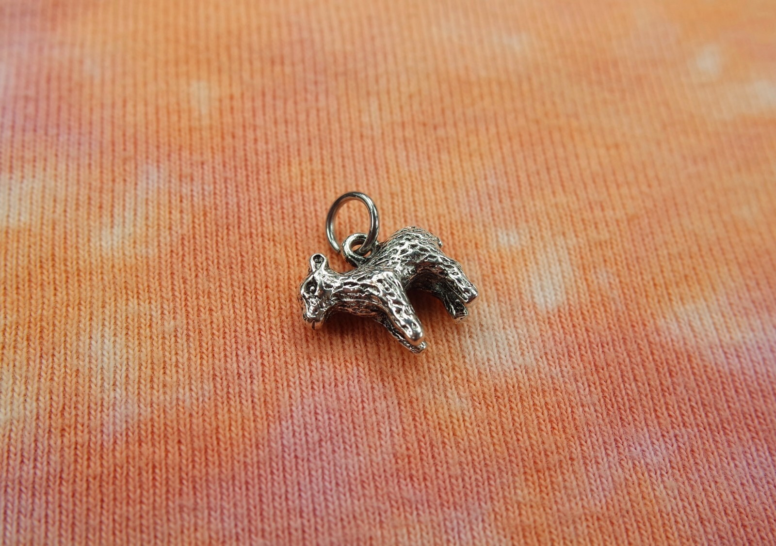Lamb Charm Necklace or Earrings, Cute Farm Animal Jewelry, Baby Sheep Pet Lover