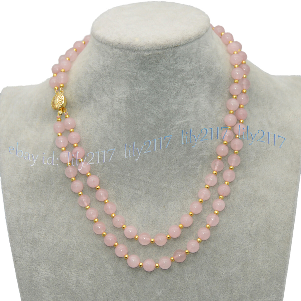 2 Rows 6/8/10/12mm Round Multicolor Jade Natural Gemstone Beads Necklace 18-19”