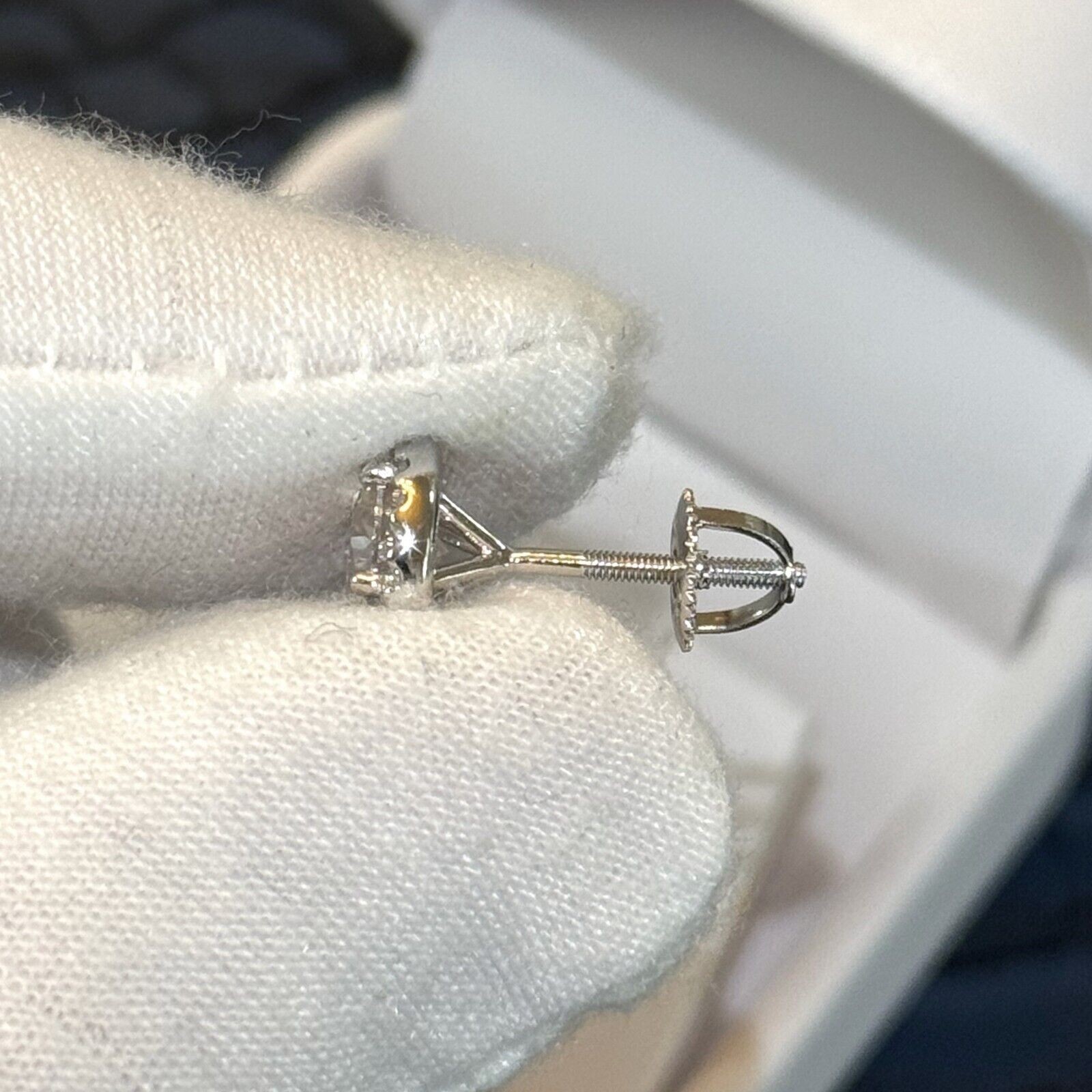 2.00 CTW Yellow Moissanite Halo Stud Earrings – 925 Sterling Silver