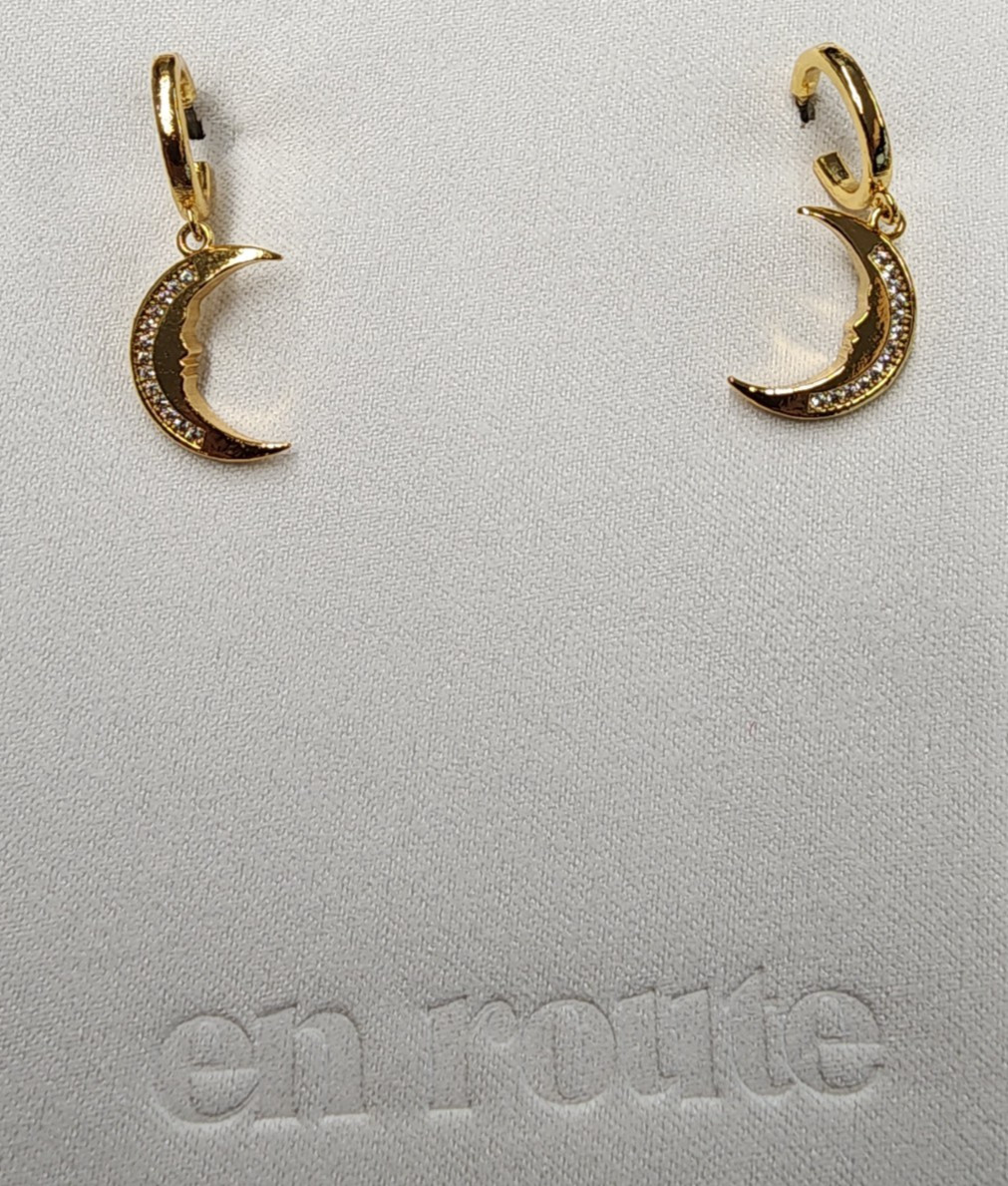 En Route 18K Gold Plated Celin Earrings 26mm