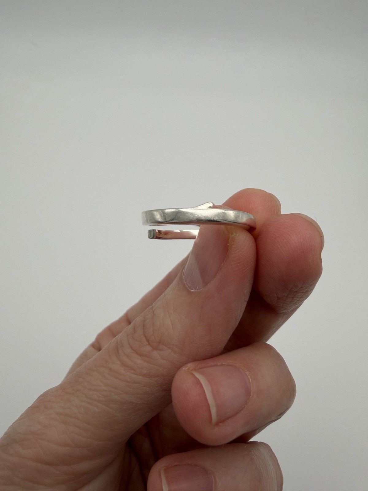 Authentic Gucci Chiodo Nail Motif Ring 925 Size 5.75 Sterling Silver