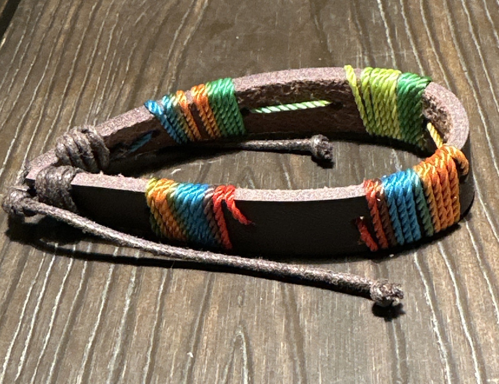 7 Pc Rainbow LGBT Lesbian Gay Pride Friendship Briaded Rope Adjustable Bracelets