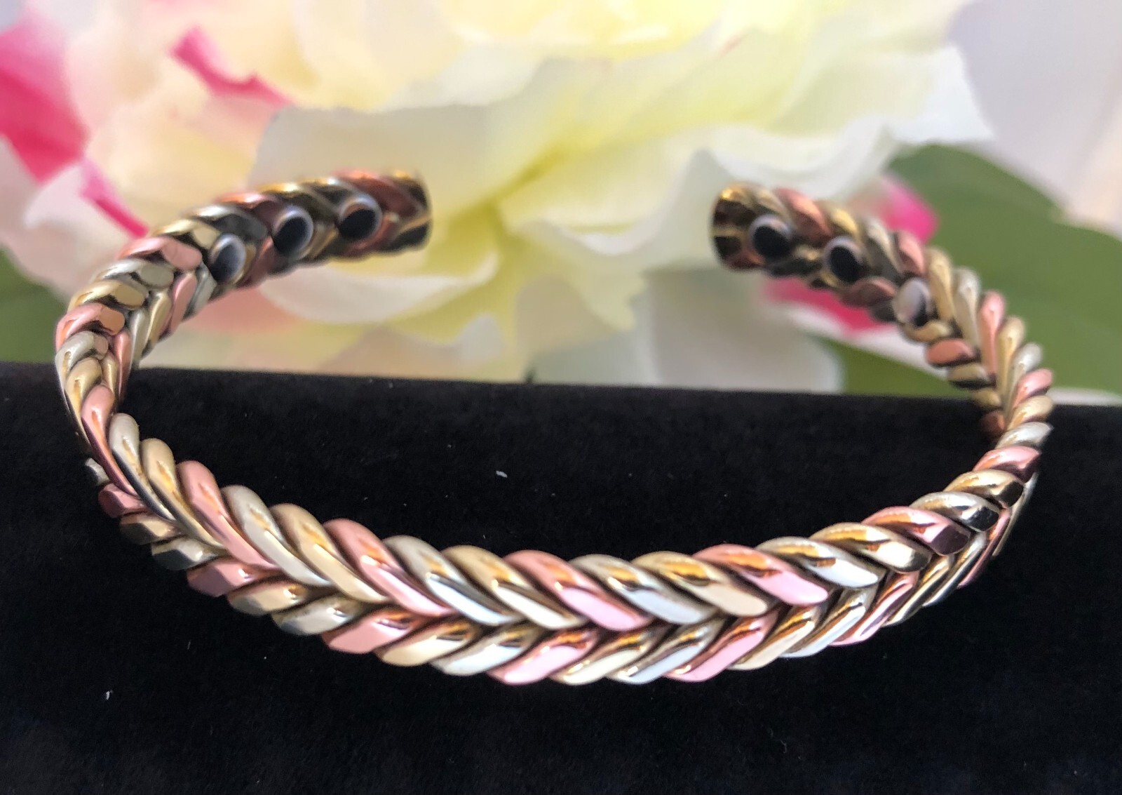 Colorful Pure Copper Magnetic Bangle Bracelet Arthritis Pain Relief Energy Cuff