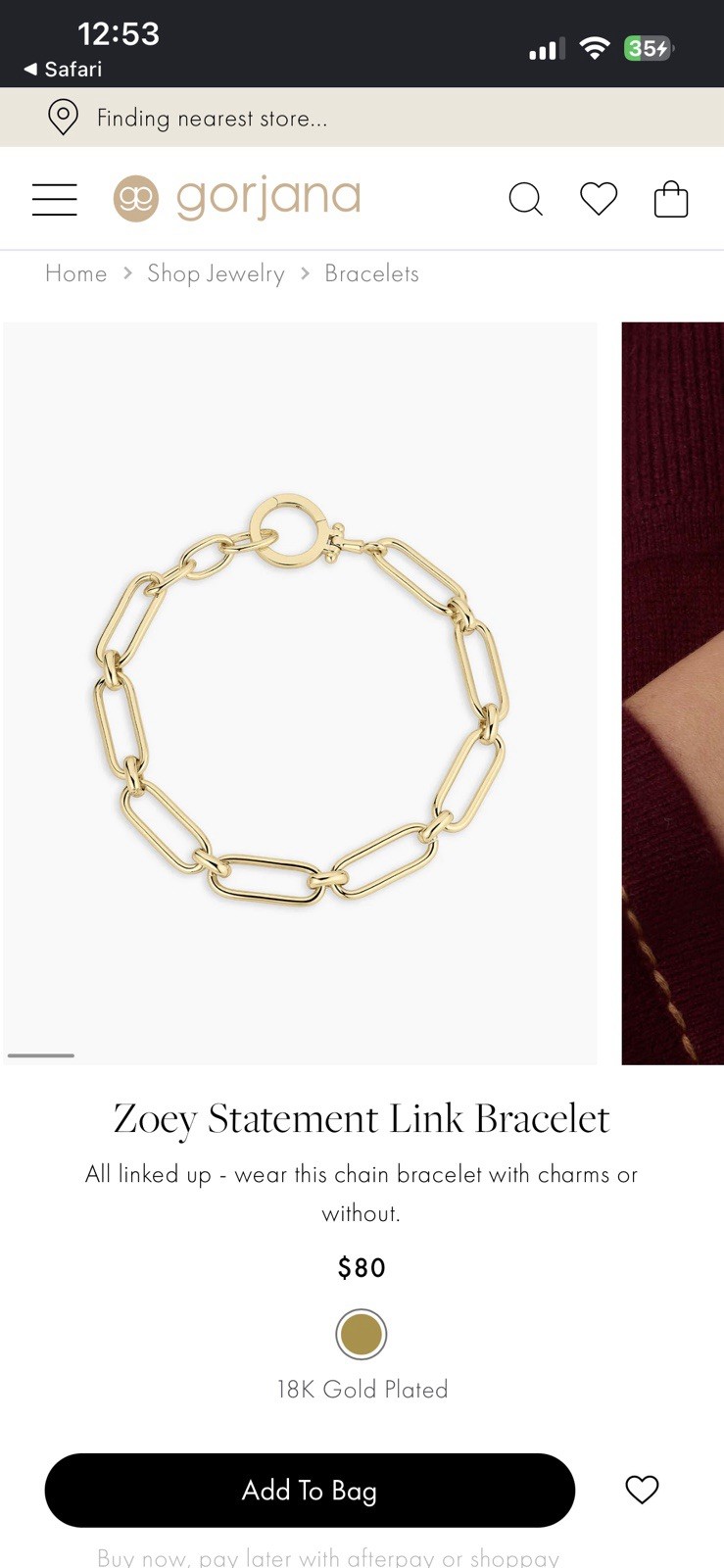 Gorjana 18k Gold-Plated Bracelet