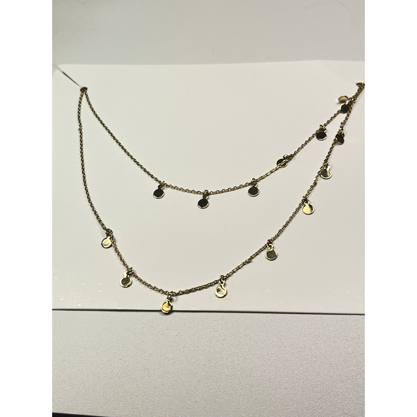 Dainty Multi-Layer Gold Tone Necklace
