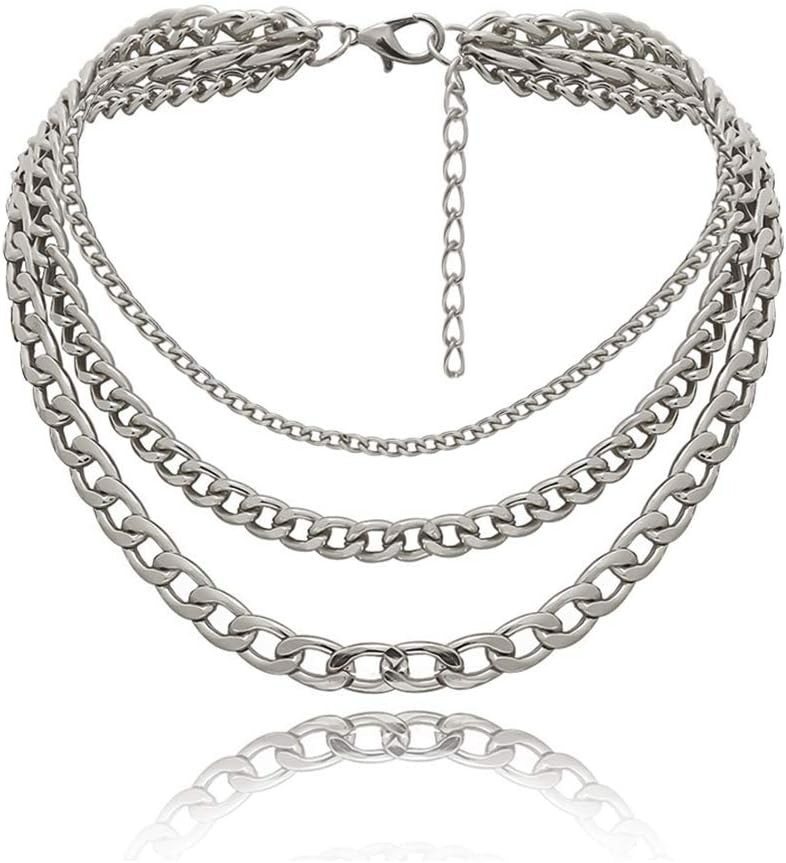 Polished Silver Chunky Statement Necklace: Handmade Beauty for All Occasions