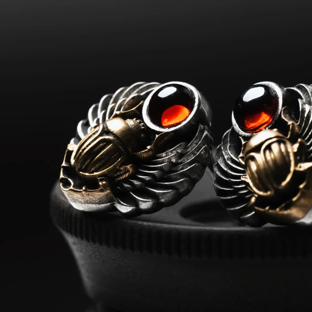 Scarab Stud Earrings. Egyptian Jewelry. Gifts for Men Women