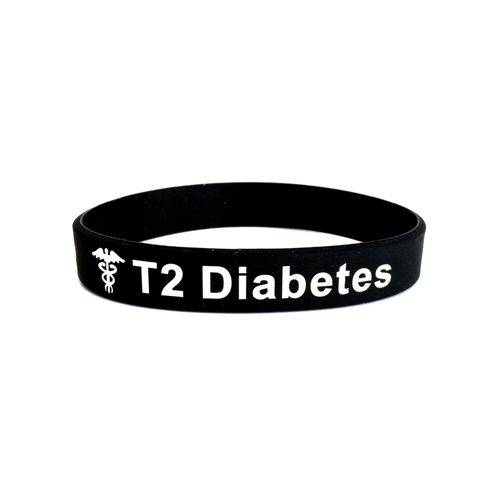 T2 Diabetes Unisex Medical Wristband For Her Him Men Womens Ladies Diabetic Type