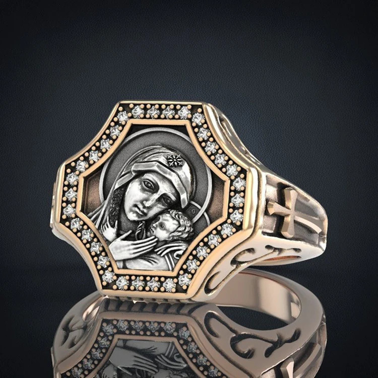 Unisex Constellation Ring Geometric Aluminum Alloy Design Travel Commemoration