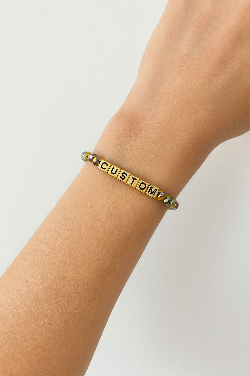 MULTICOLOR CUSTOM NAME Team Bracelet Party Favor Personalized Gift Kids Women