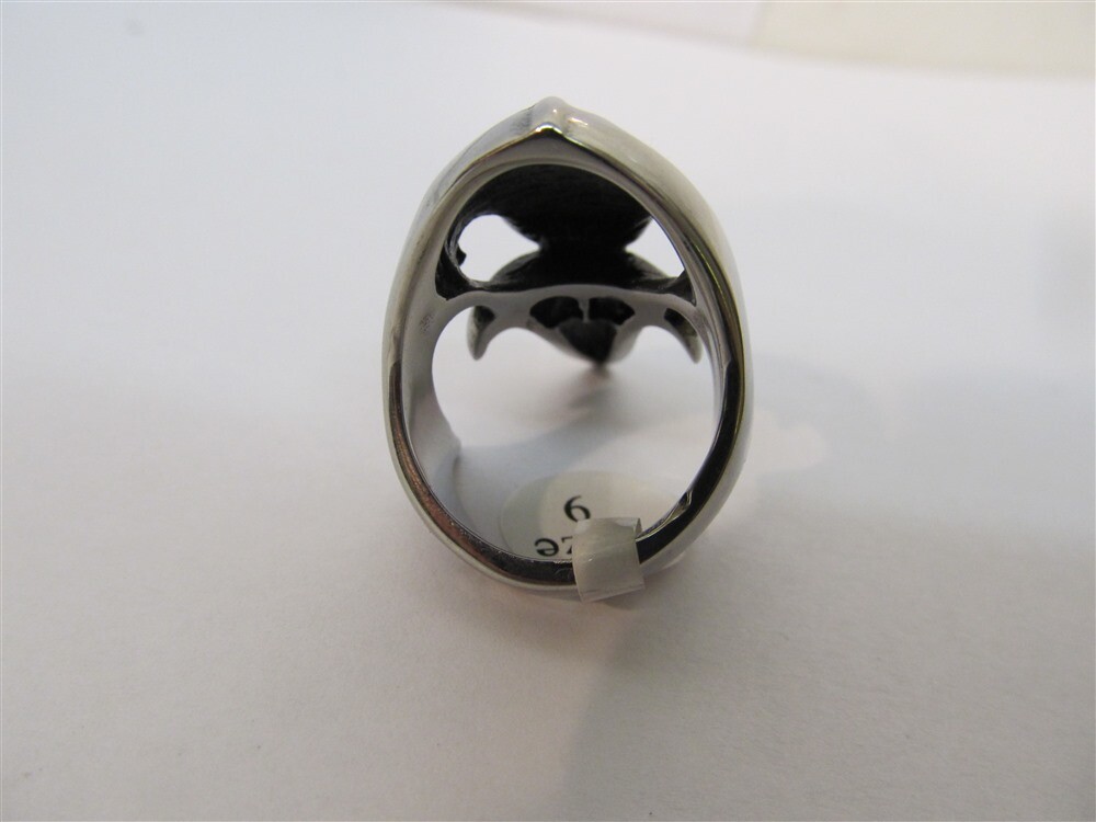 Raven / Crow Skull Gothic Polished Ring