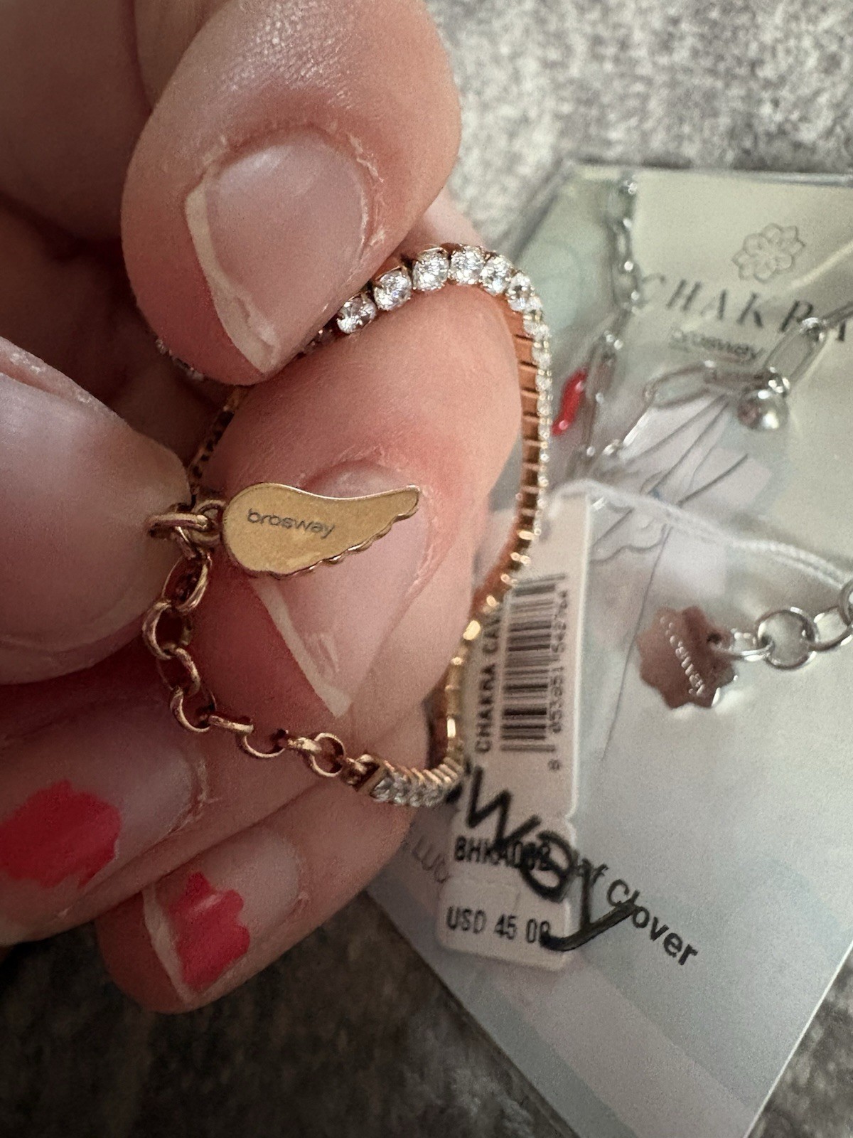 1 Brosway Chakra Good Luck Clover Anklet. Plus 1 Brosway tennis bracelet, angel.