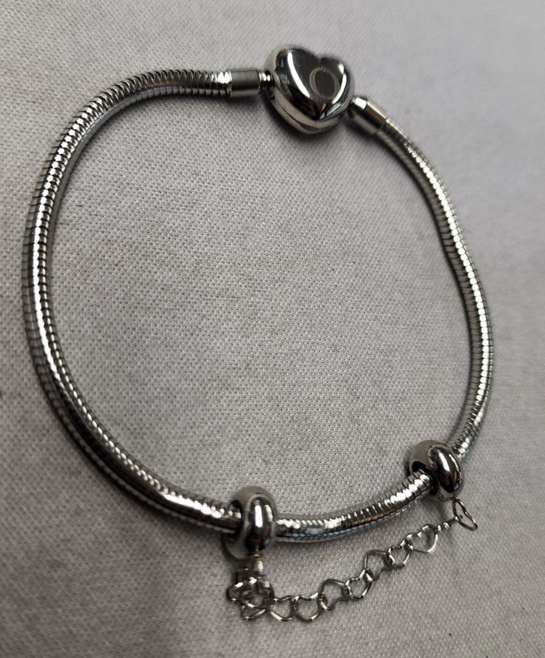 Gnoce Basic Snake Chain Bracelet & Safety Chain 7.5″