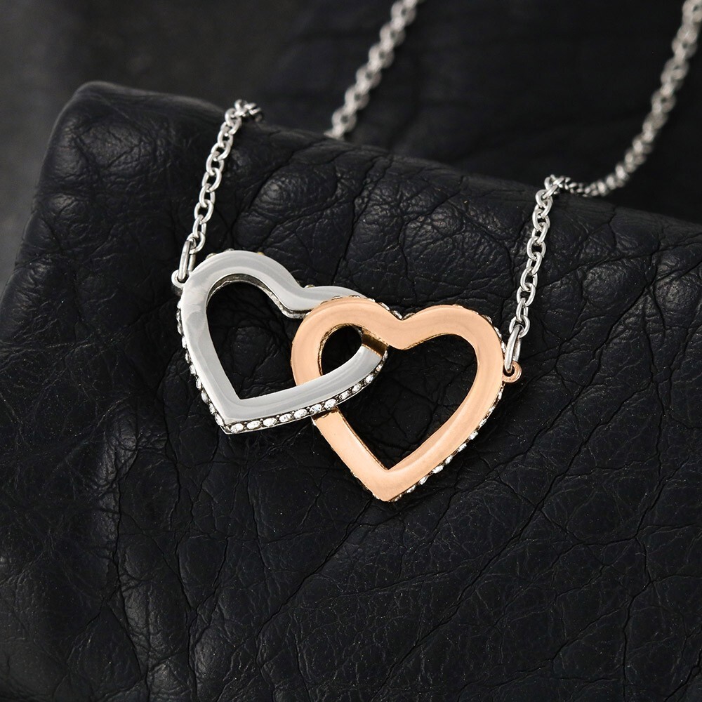 To My Bonus Mom linked hearts Necklace Meaningful Gift For birthday Mother’s Day