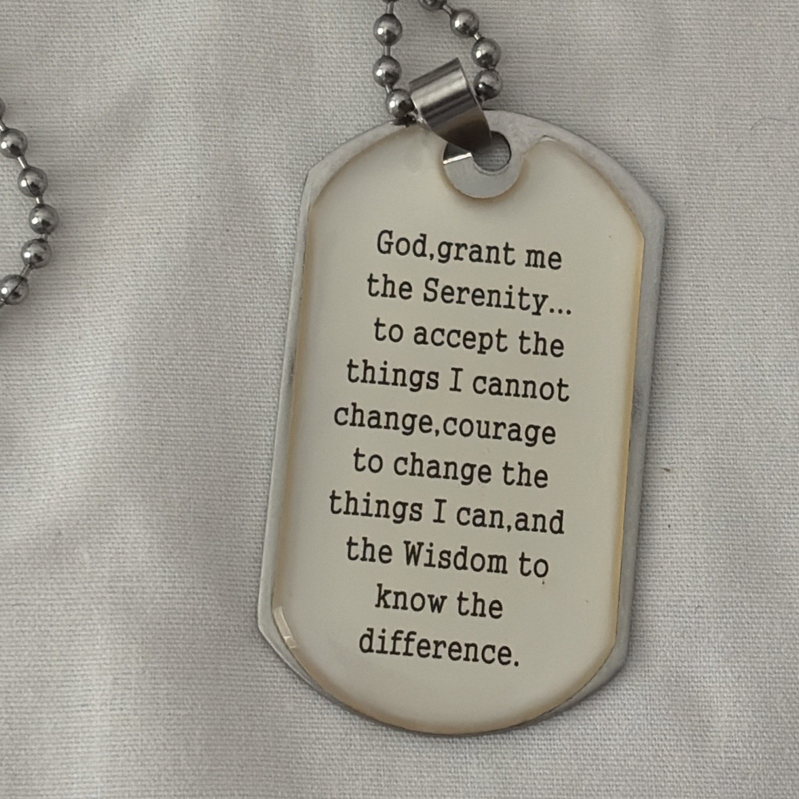 God Grant Me the Serenity Fashion Inspirational Pendant Necklace & Gifts