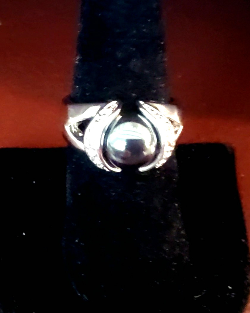 Park Lane Vault RING – Silver Band w/Swarovski + 3 Different Centers – SZ 10
