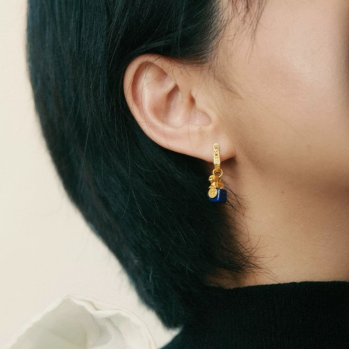 Lucky Pixiu Earrings Elegant New Chinese Style Vintage Style Jewelry