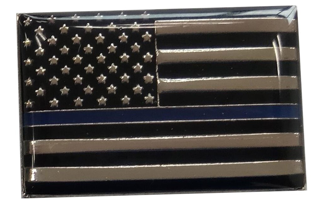 POLICE SWAT USA Thin Blue Line TACTICAL Bike Motorcycle Hat Cap Lapel Pin