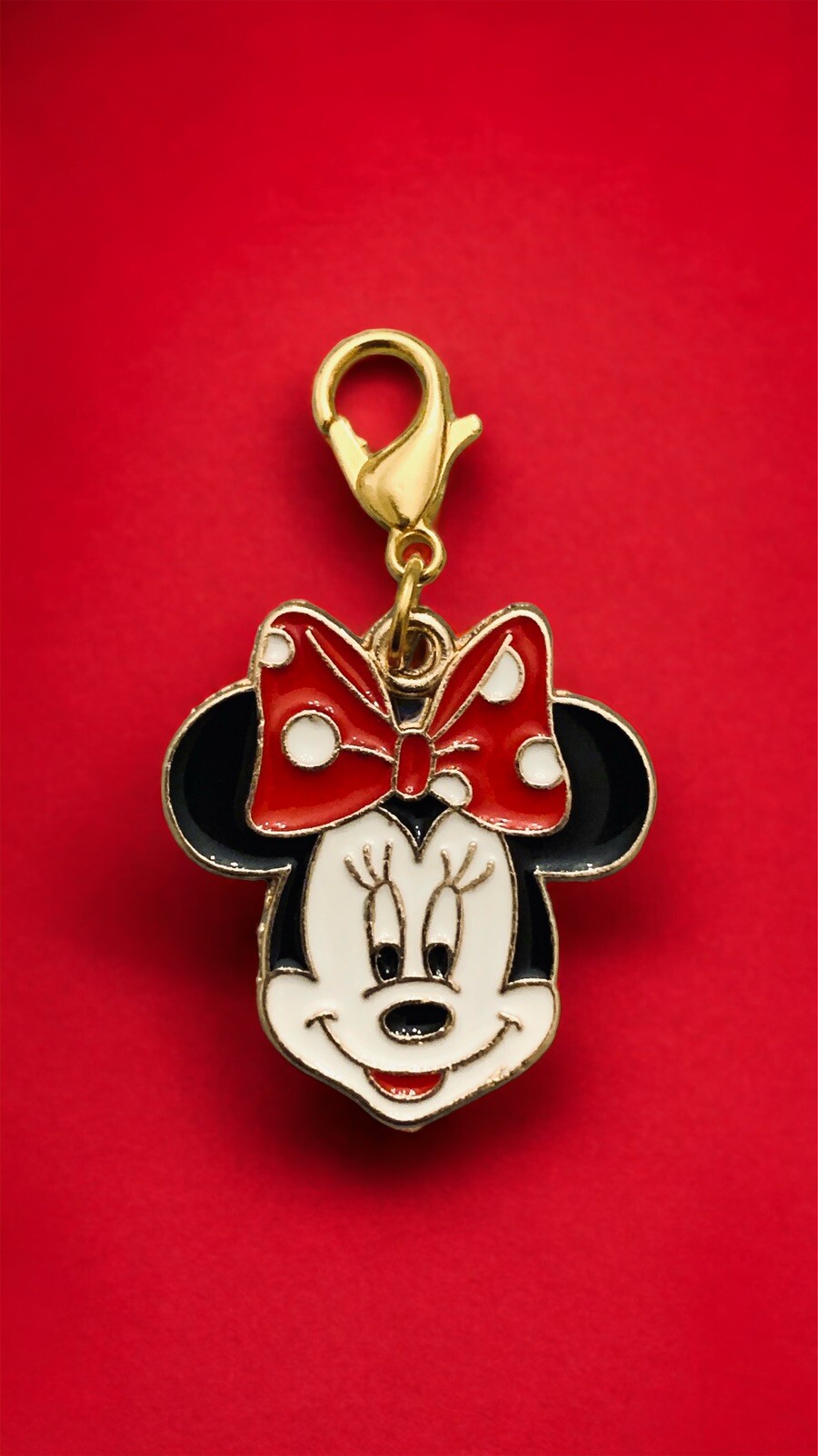 DISNEY MINNIE MOUSE Lobster Clip-on Charm, Stitch Marker, Jewelry, Zipper Pull