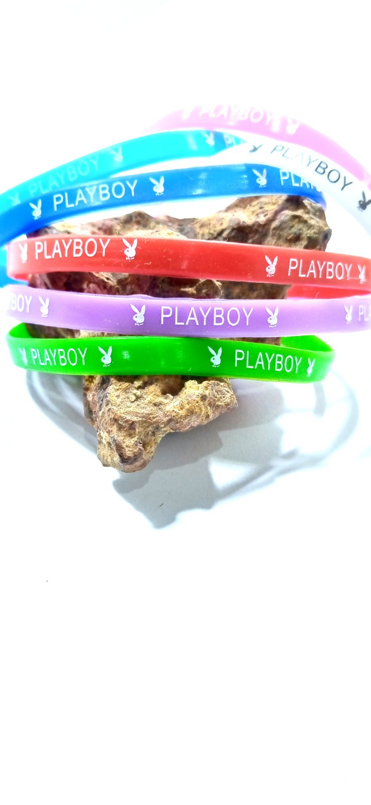 5 Silicone Wristband Thin Bracelets Baller Bands Sport Bands Small color Bands