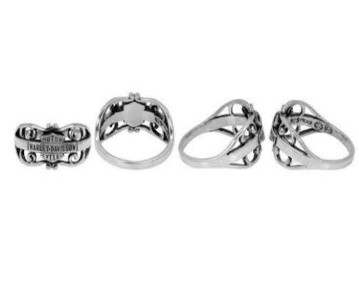 Ladies Harley-Davidson Sterling Silver Gypsy Filigree Ring by Mod 69 / HDR0218