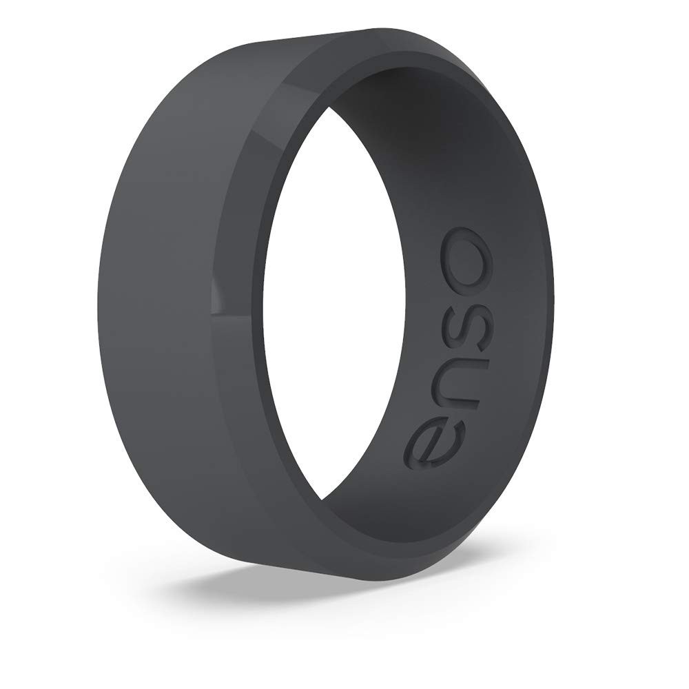 Bevel Classic Silicone Wedding Ring – Hypoallergenic Unisex Wedding Band – Co…