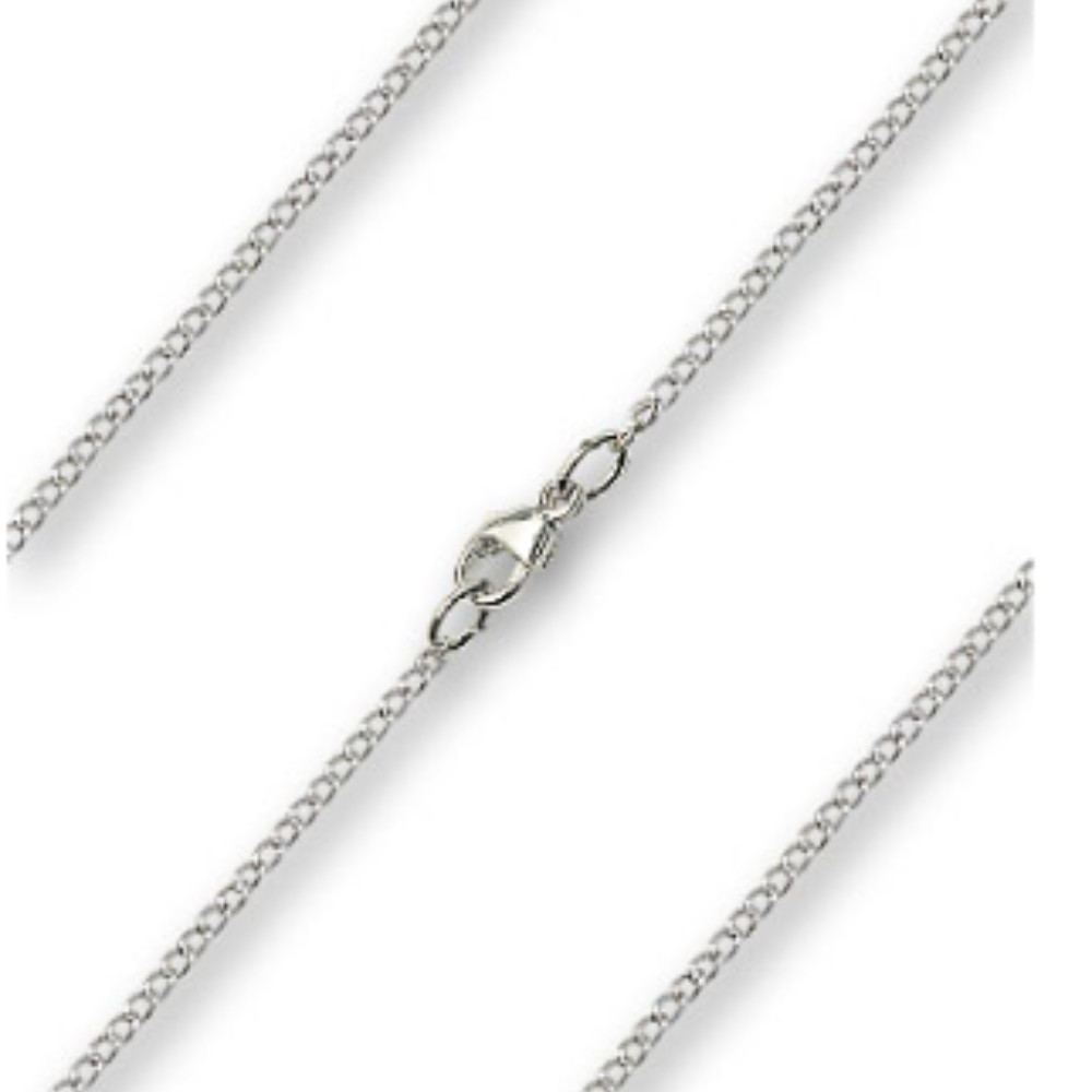 Sterling Silver Guardian Angel Medal Pendant 18″ Lobster Claw Chain Necklace