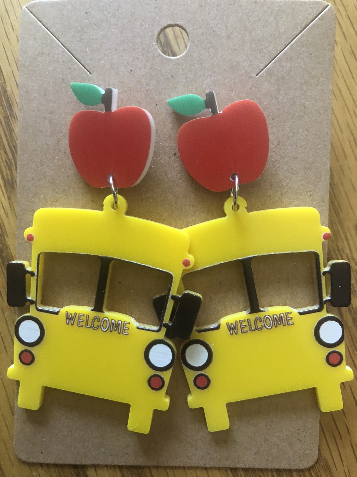 School Bus Earrings, Lightweight First Day Of School,