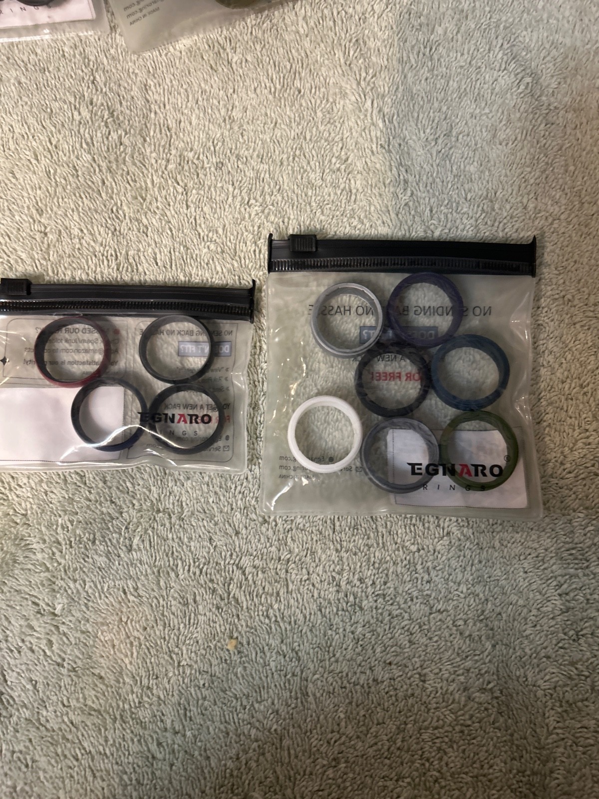 EGNARO RINGS LOT OF 6 : Size’s 16,15, (2)14. 6