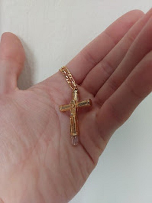 Virgin Mary Crucifix Necklace