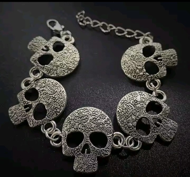 Gothic Bracelet Collection Spider Skull Bat Skeleton Witch Punk Adjustable Gift