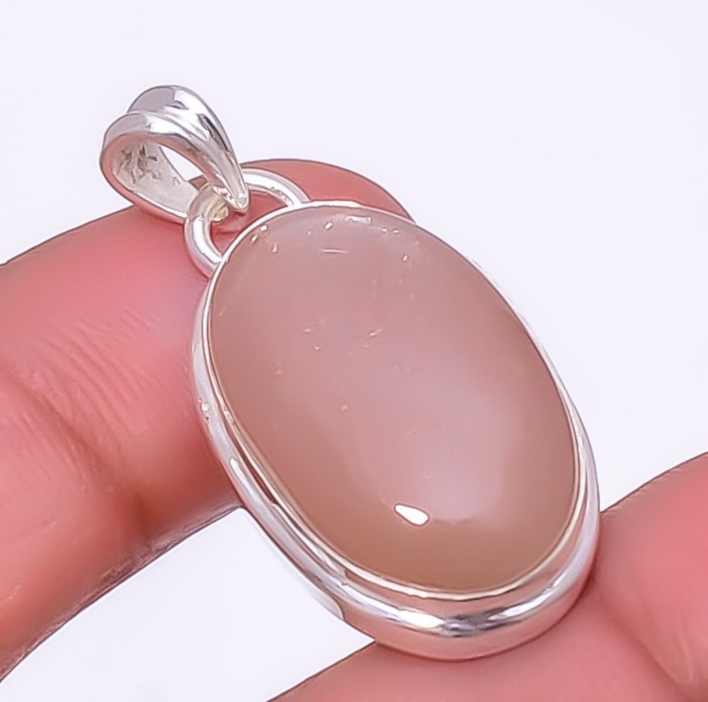 Moonstone – Sri Lanka 925 Sterling Silver Pendant 1.33″ P972910, Christmas Gift