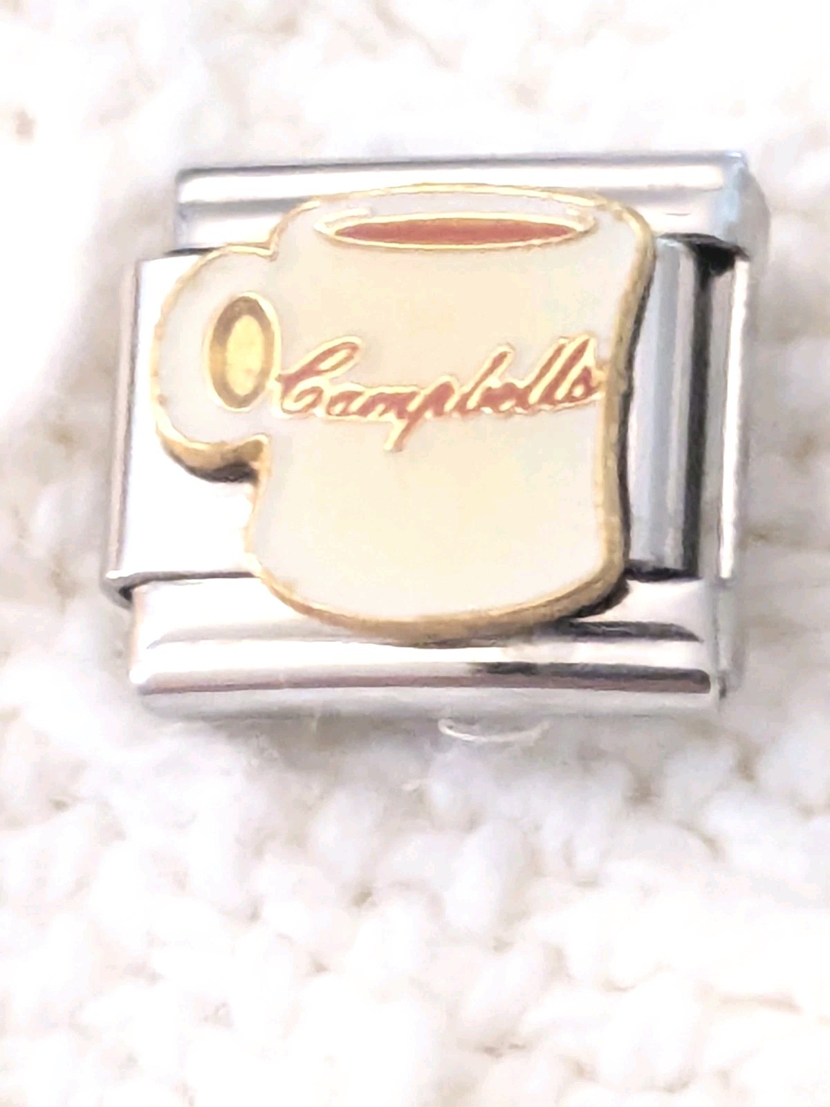 Authentic Casa D’Oro Campbell Soup Italian Charm Classic 9mm Link P93