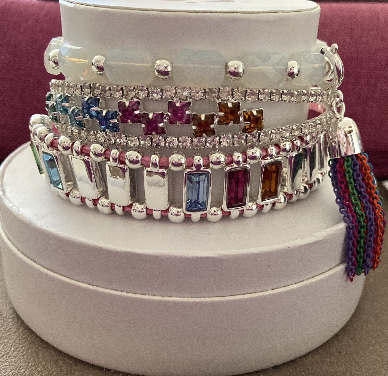 Bomb Party 2024 Spring Stacks Springtime Fiesta with Rainbow 🌈 Metal Tassel