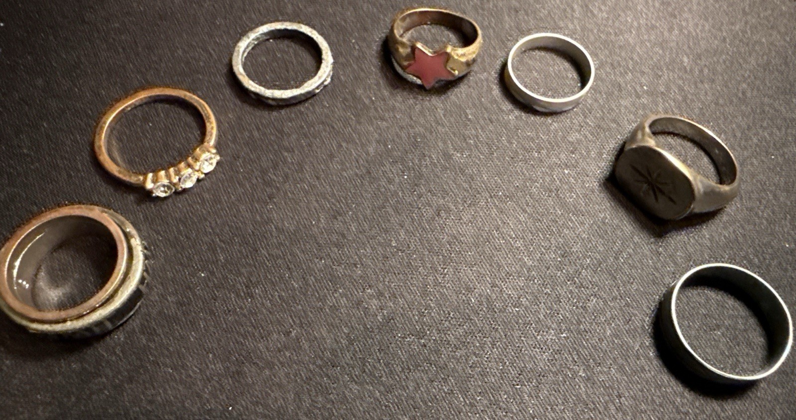 12 Ring Mixed Lot ONLY 5 Sterling Silver 925 Marked CZ Vintage Jewelry