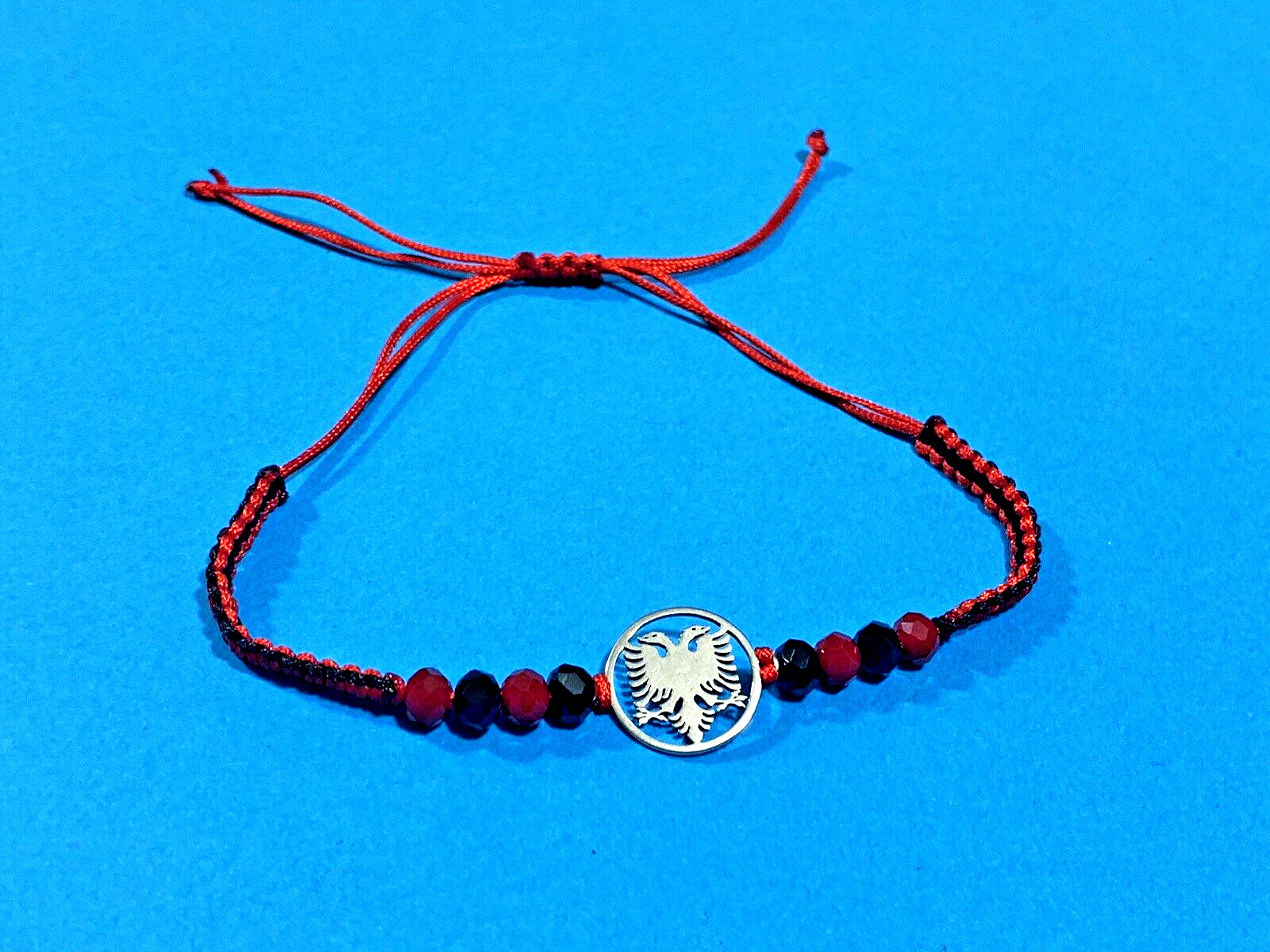 NEW ALBANIAN EAGLE FLAG WRISTBRACELET BAND- ALBANIAN UNISEX BRACELET-SOUVENIR