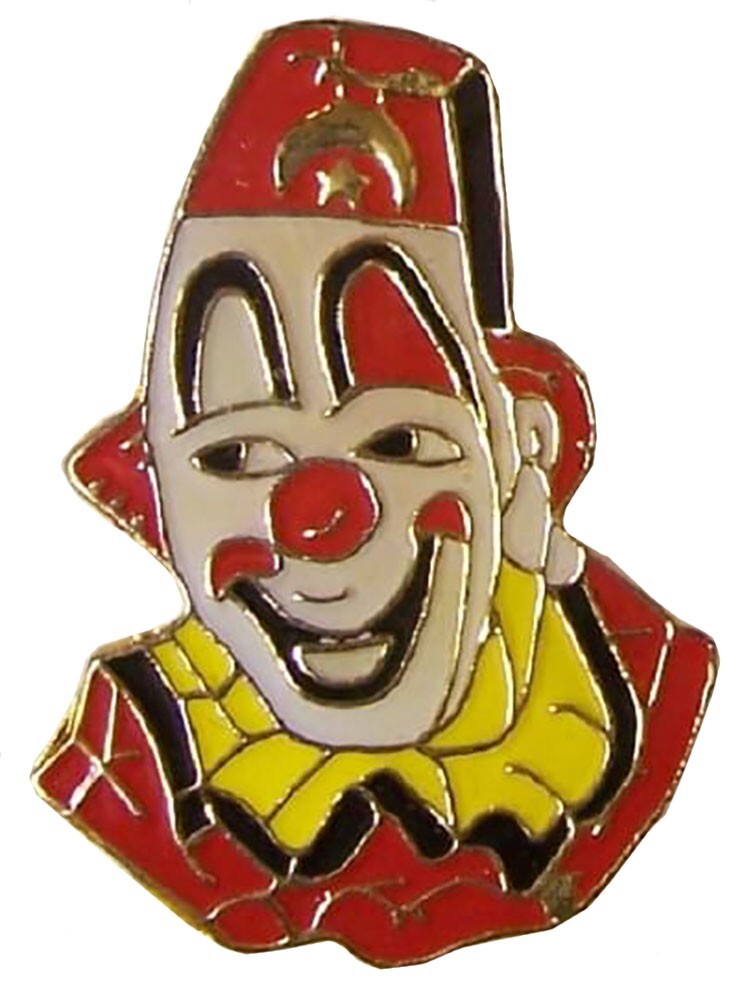 Pack of 24 Clown Head Bike Motorcycle Hat Cap Lapel Pin HP747